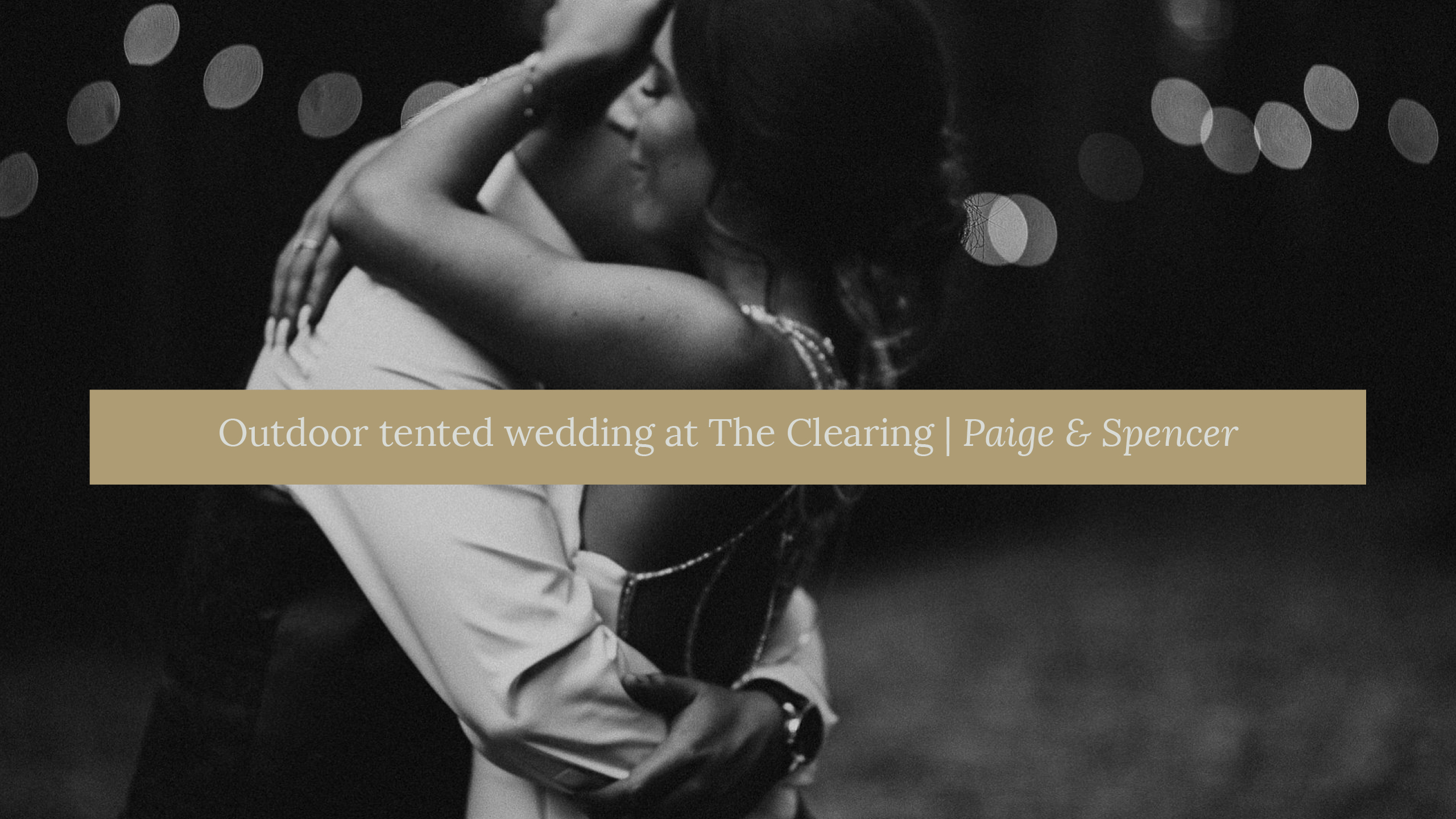 Outdoor tented wedding at the clearing wedding venue cover photo
