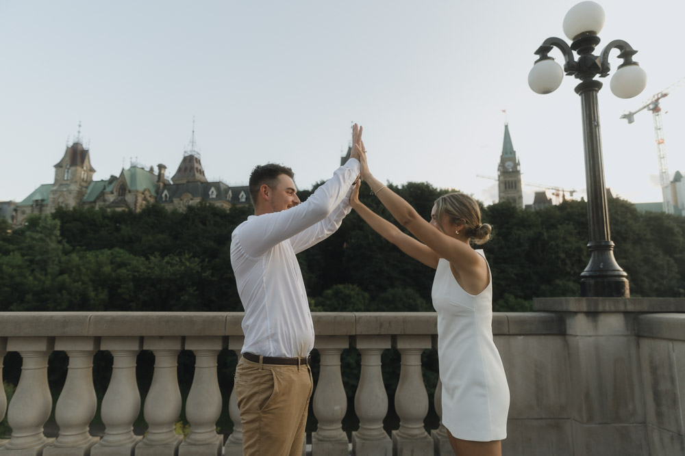 Downtown Ottawa Engagement Photos - Sonia V Photography