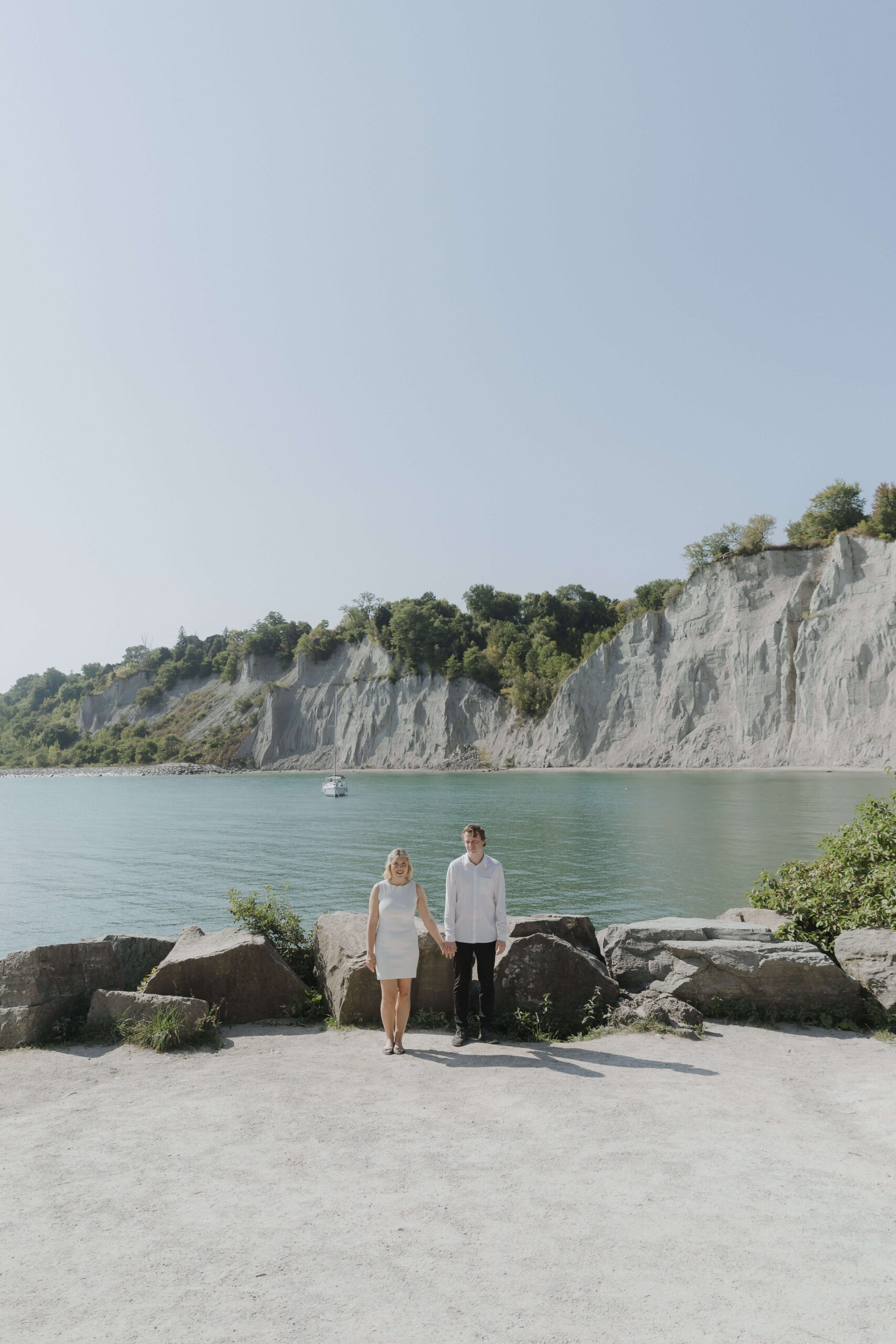 Cliffside Engagement Photos at the Scarborough Bluffs - Sonia V Photography