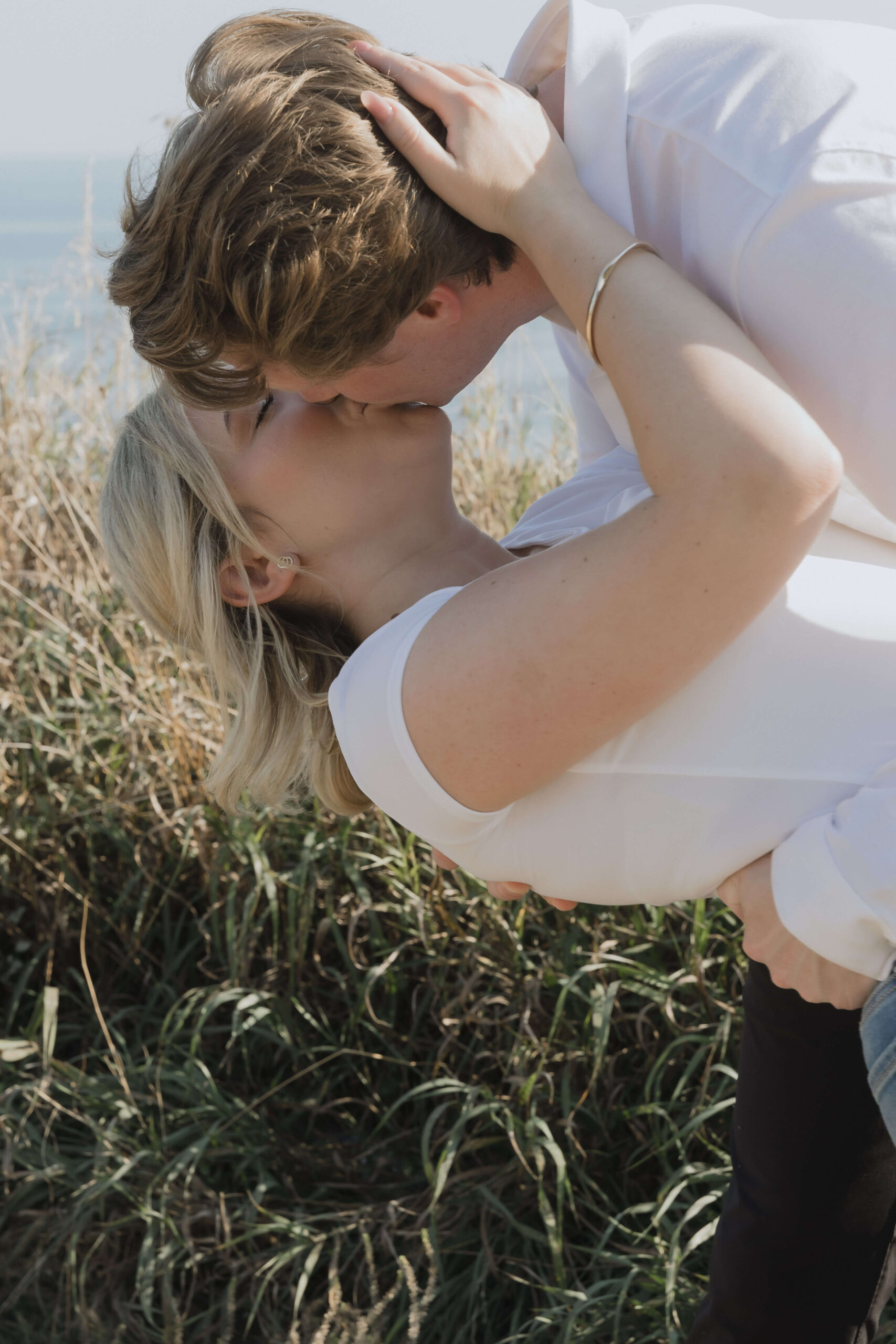 Cliffside Engagement Photos at the Scarborough Bluffs - Sonia V Photography