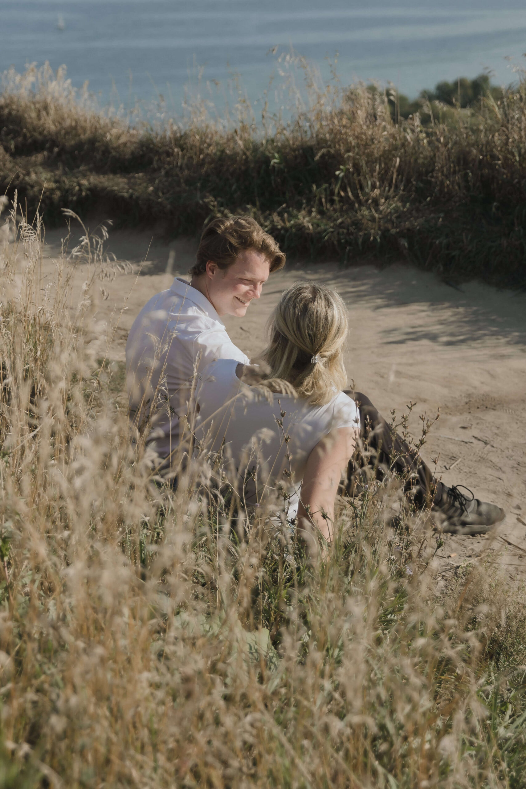 Cliffside Engagement Photos at the Scarborough Bluffs - Sonia V Photography