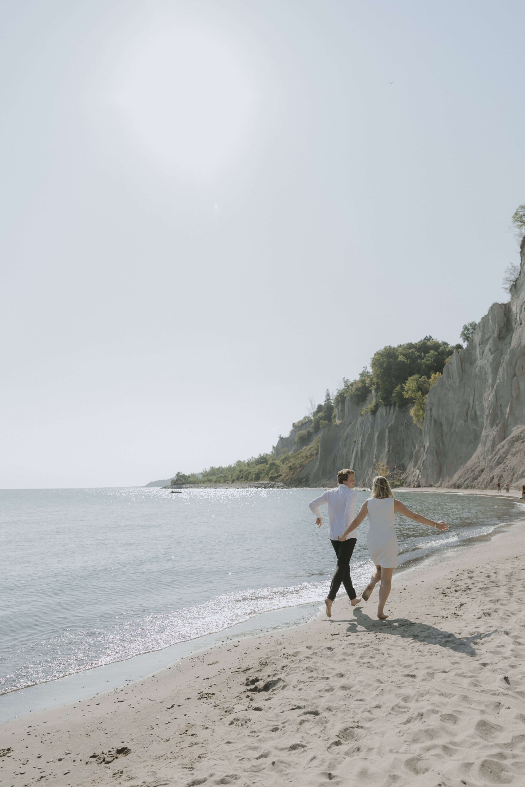 Cliffside Engagement Photos at the Scarborough Bluffs - Sonia V Photography