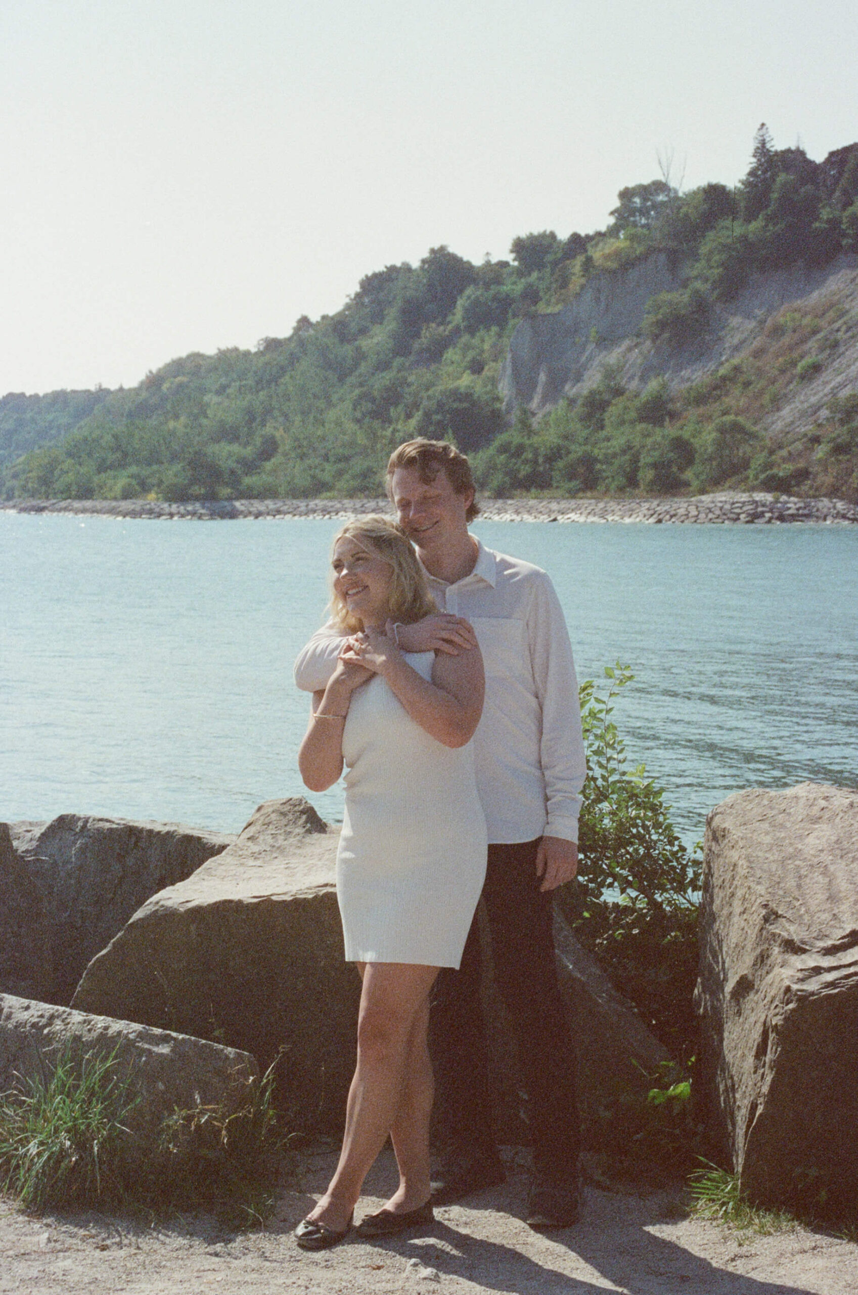 Cliffside Engagement Photos at the Scarborough Bluffs - Sonia V Photography