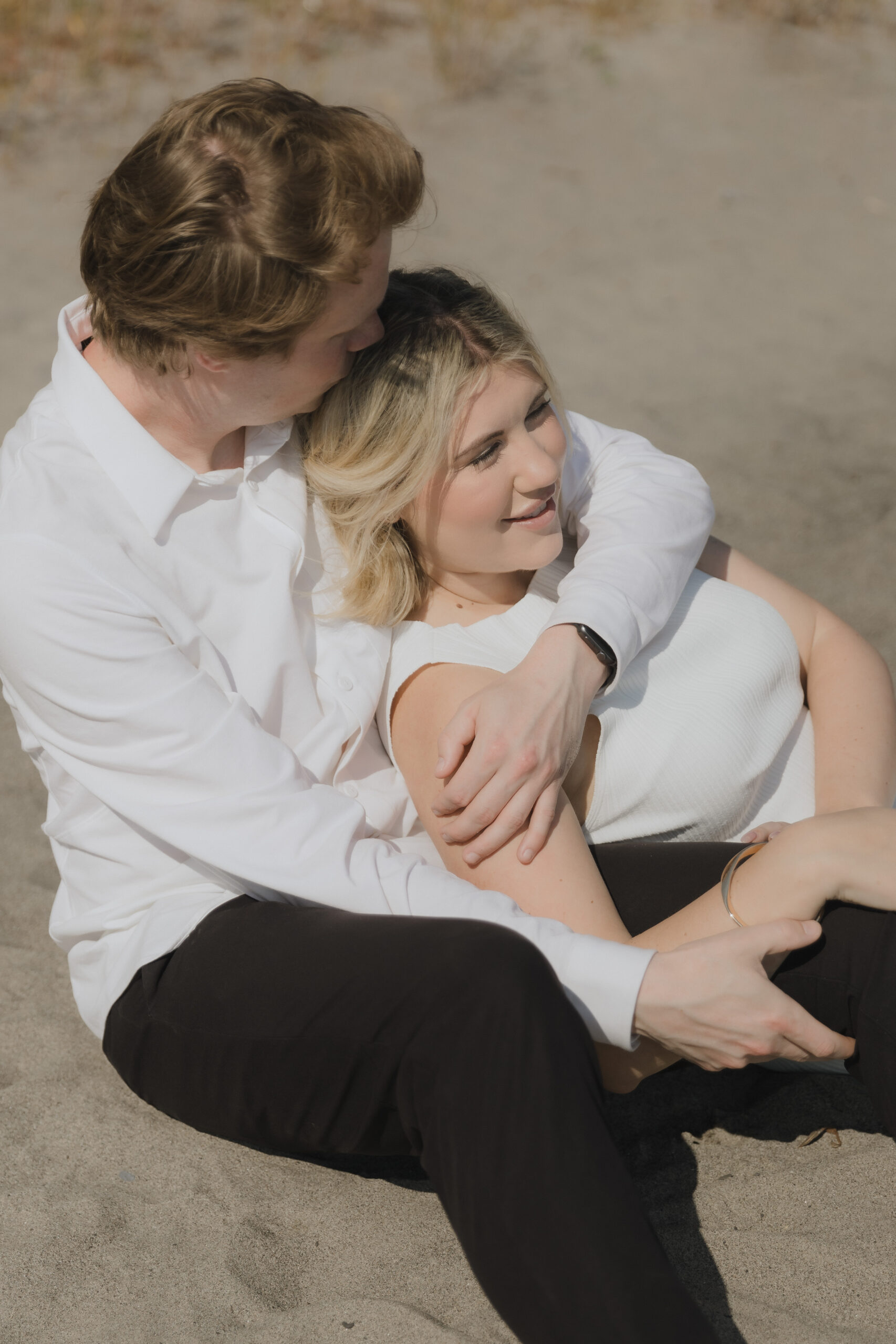 Cliffside Engagement Photos at the Scarborough Bluffs - Sonia V Photography