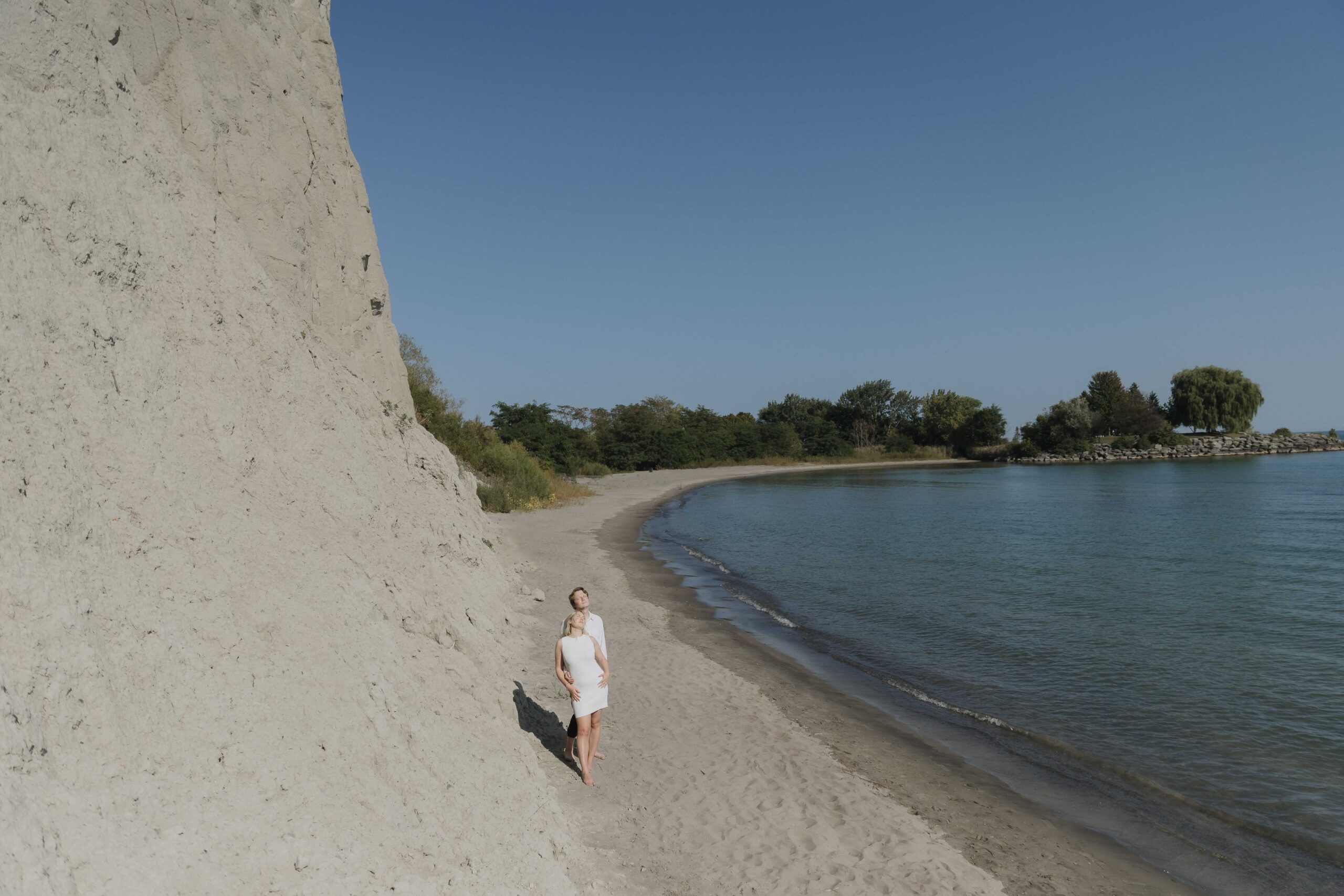 Cliffside Engagement Photos at the Scarborough Bluffs - Sonia V Photography