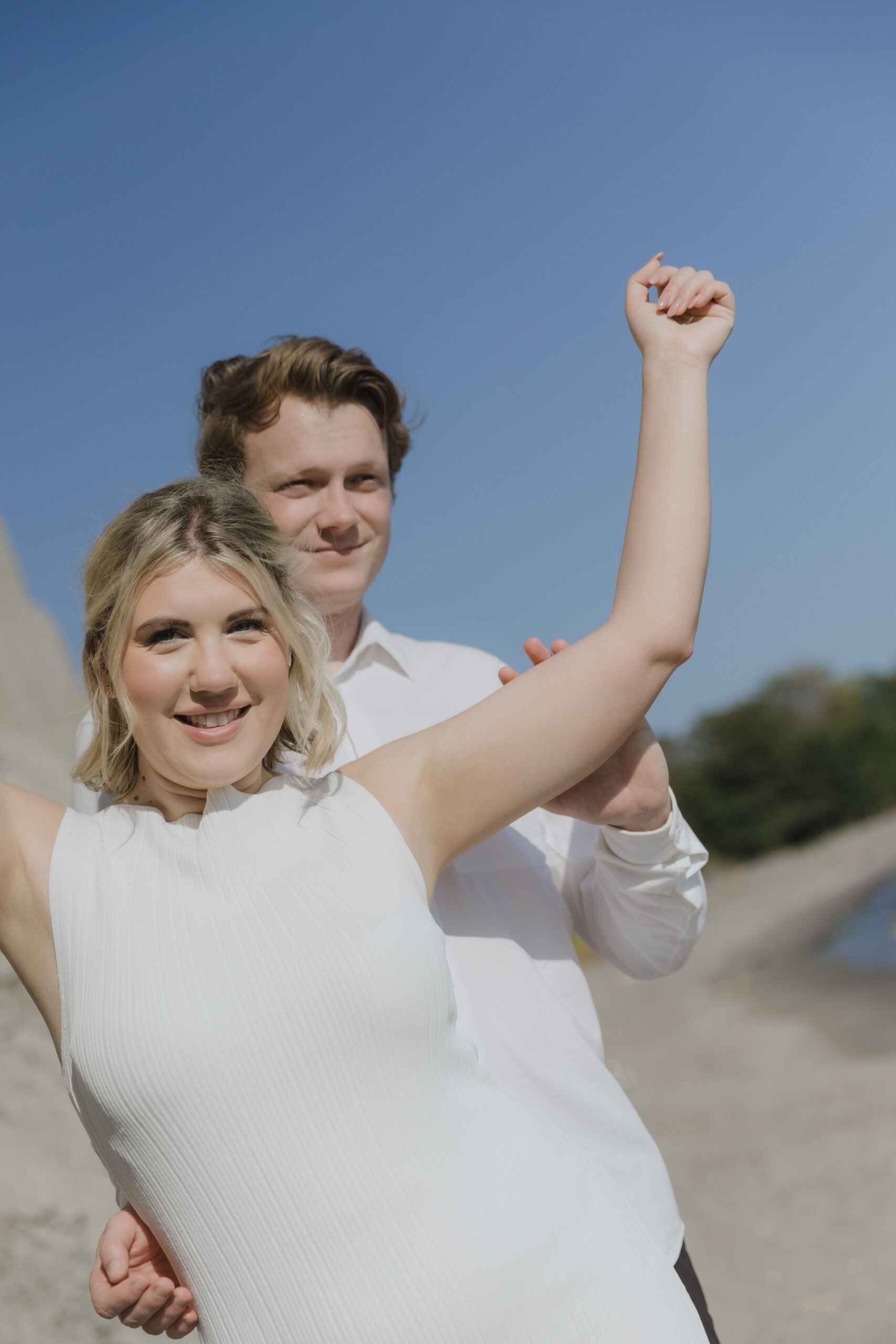 Cliffside Engagement Photos at the Scarborough Bluffs - Sonia V Photography