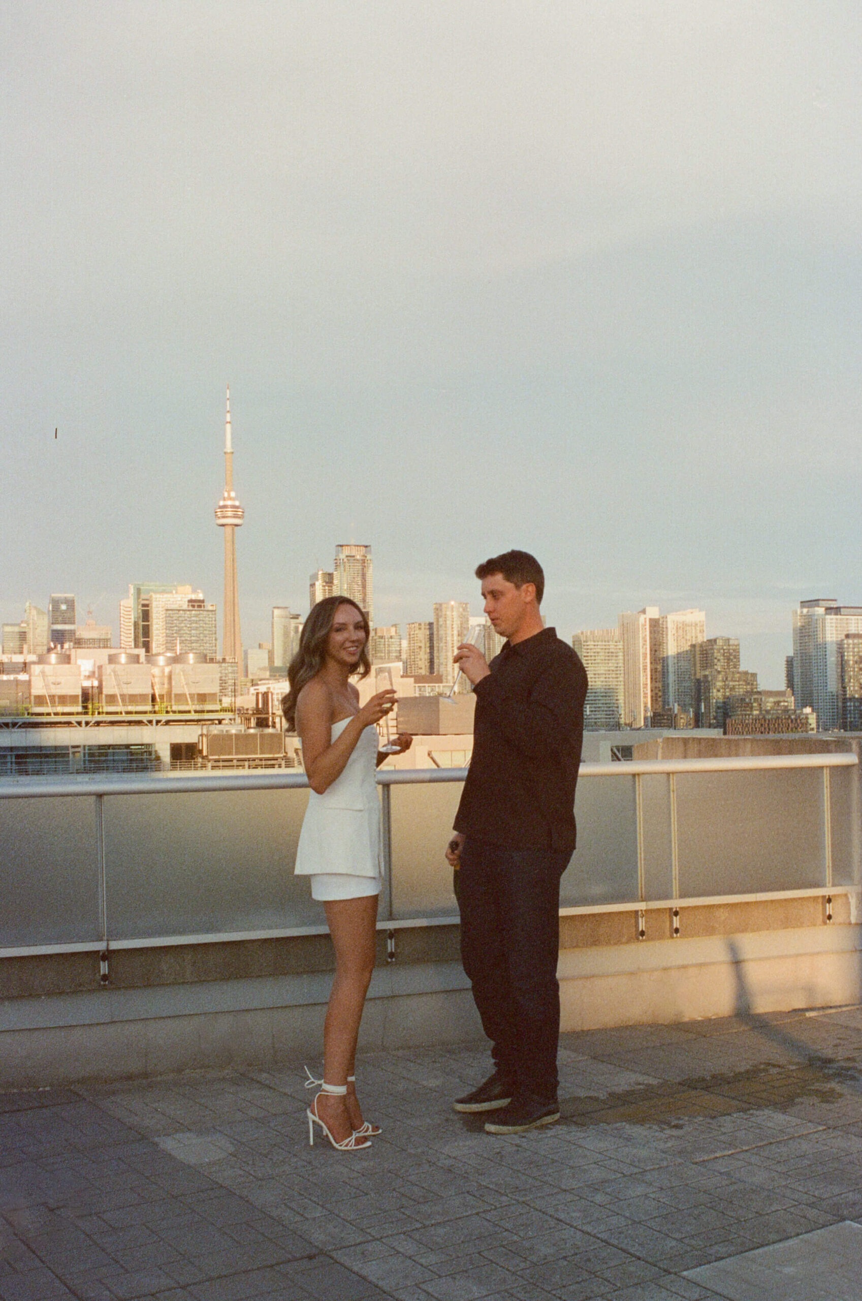 Stylish Engagement Photos in Downtown Toronto