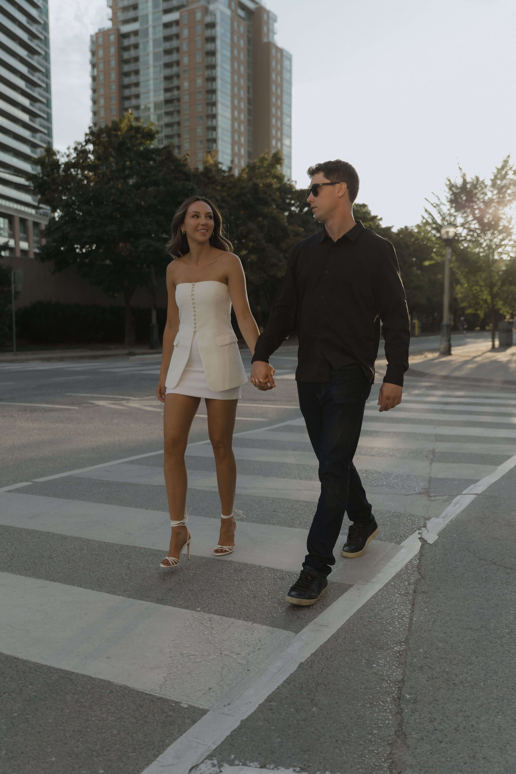 Stylish Engagement Photos in Downtown Toronto - Sonia V Photography