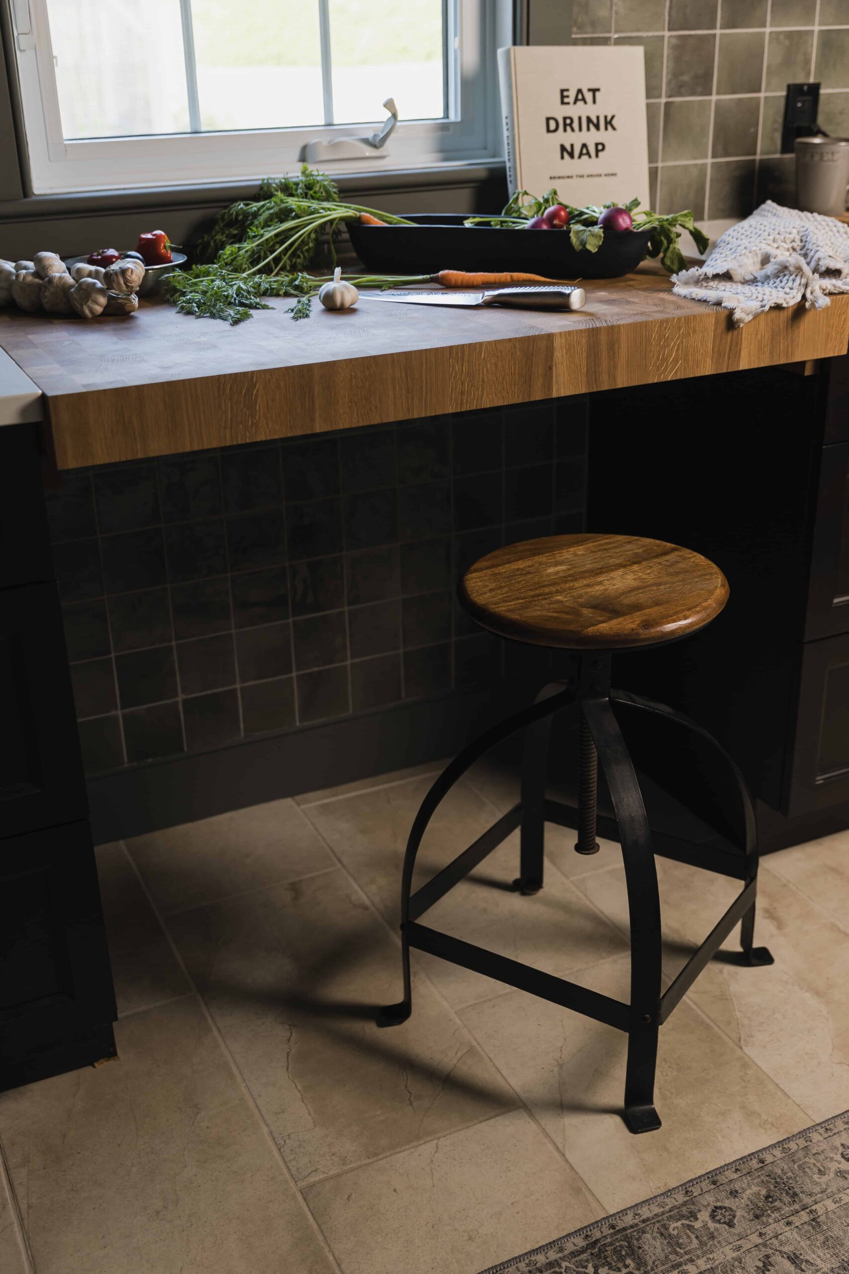 Industrial Kitchen Remodel with Oak and Aged-Steel Details -Sonia V Photography