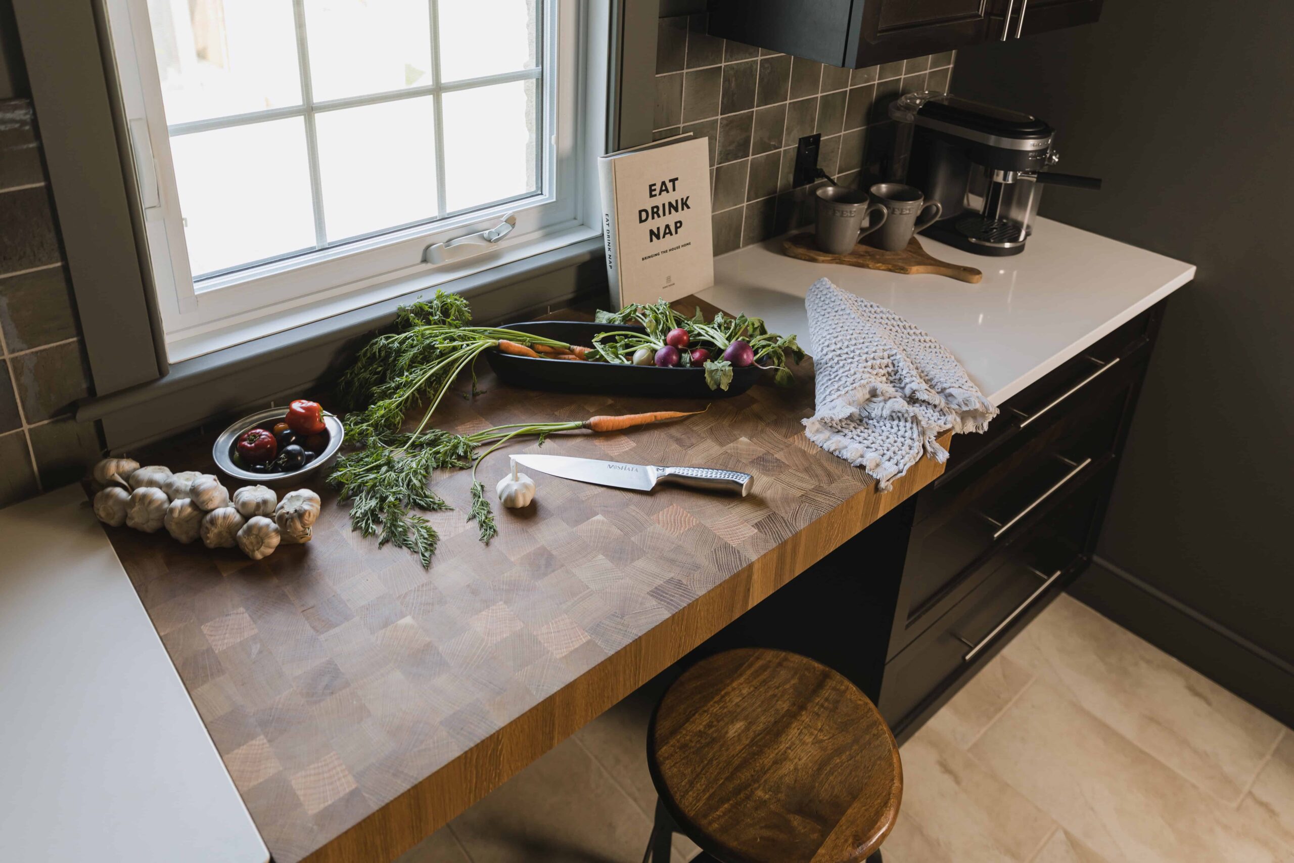 Industrial Kitchen Remodel with Oak and Aged-Steel Details -Sonia V Photography