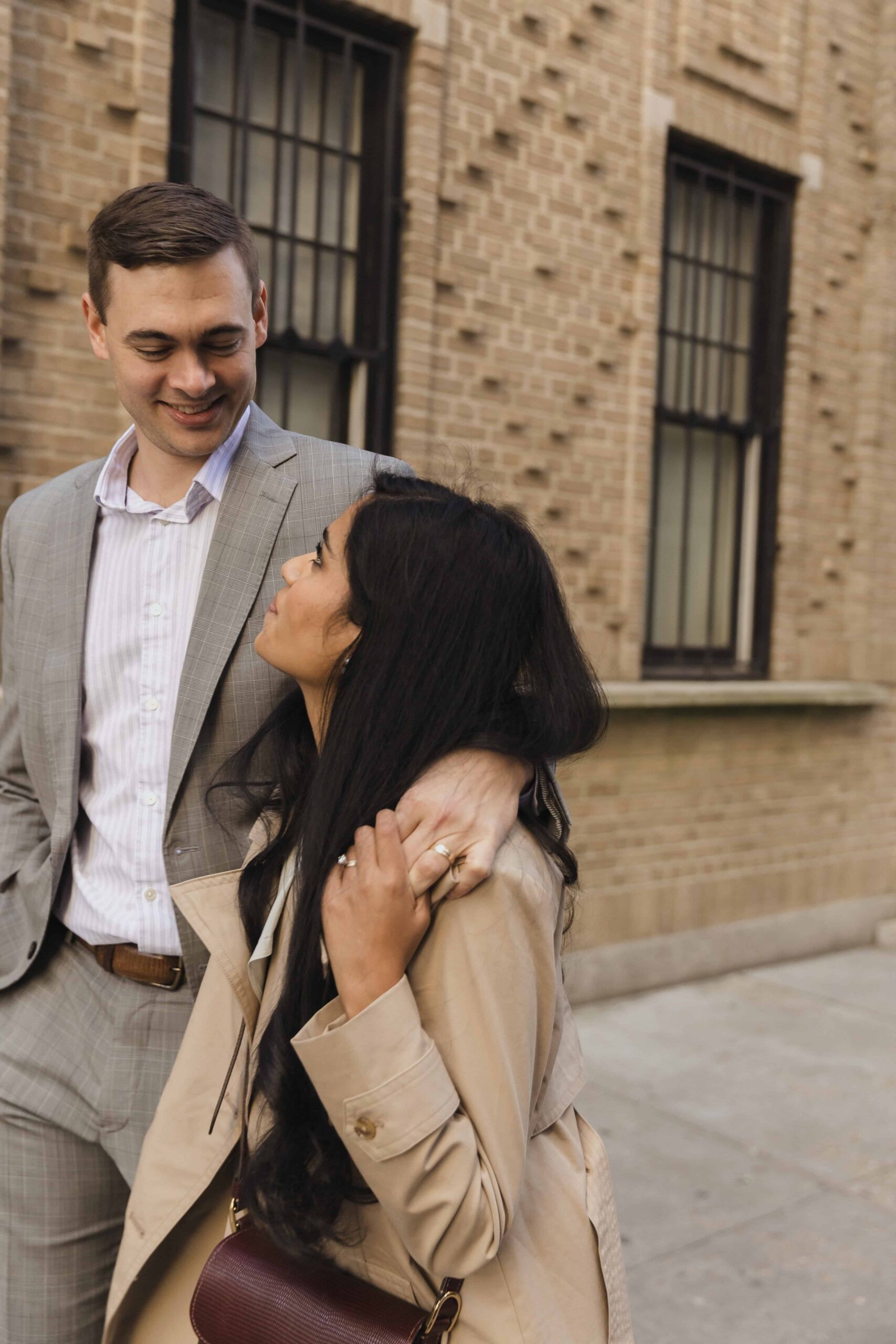 NYC Engagement Photos at the Brownstones - Sonia V Photography