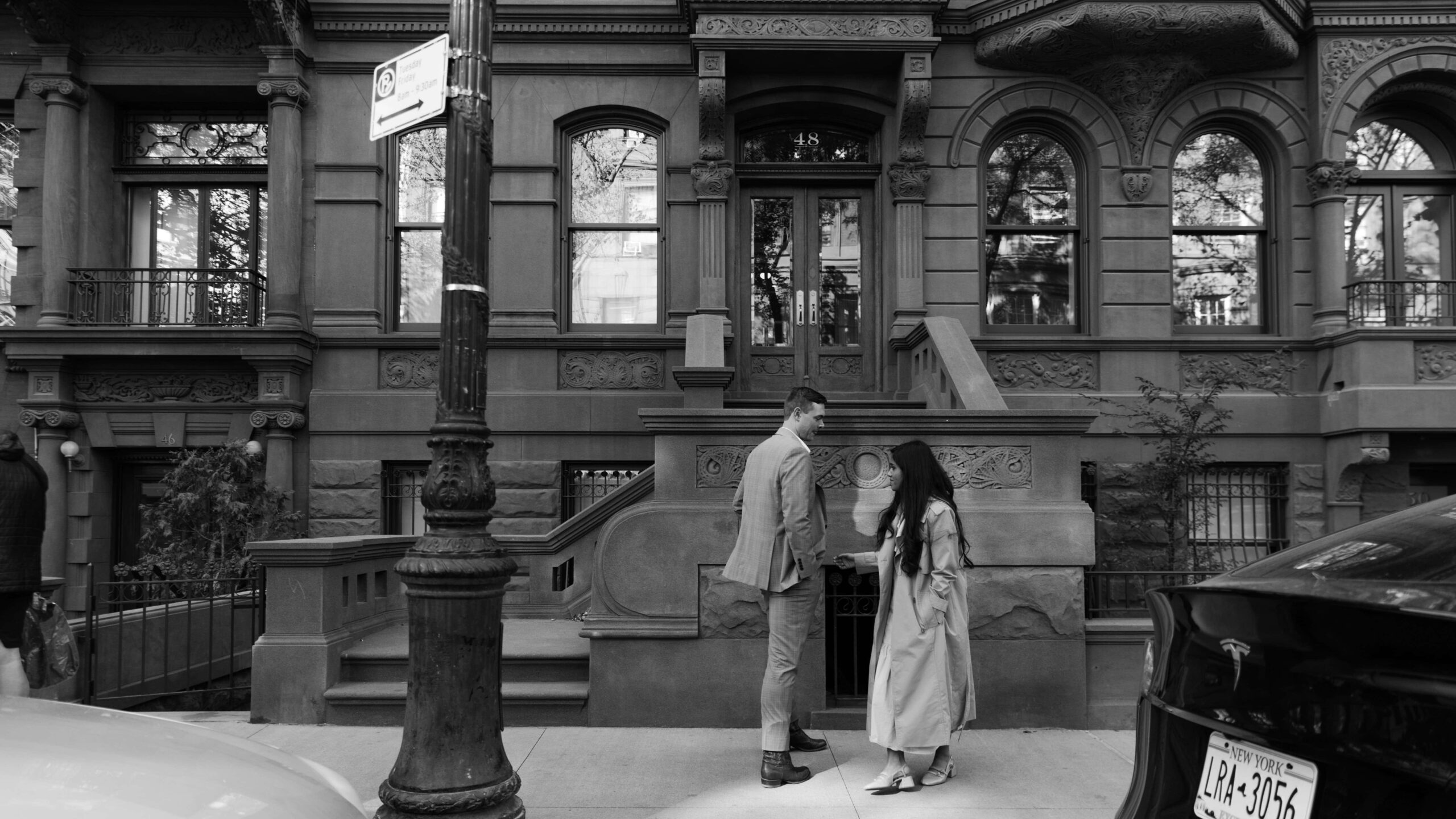 NYC Engagement Photos at the Brownstones - Sonia V Photography