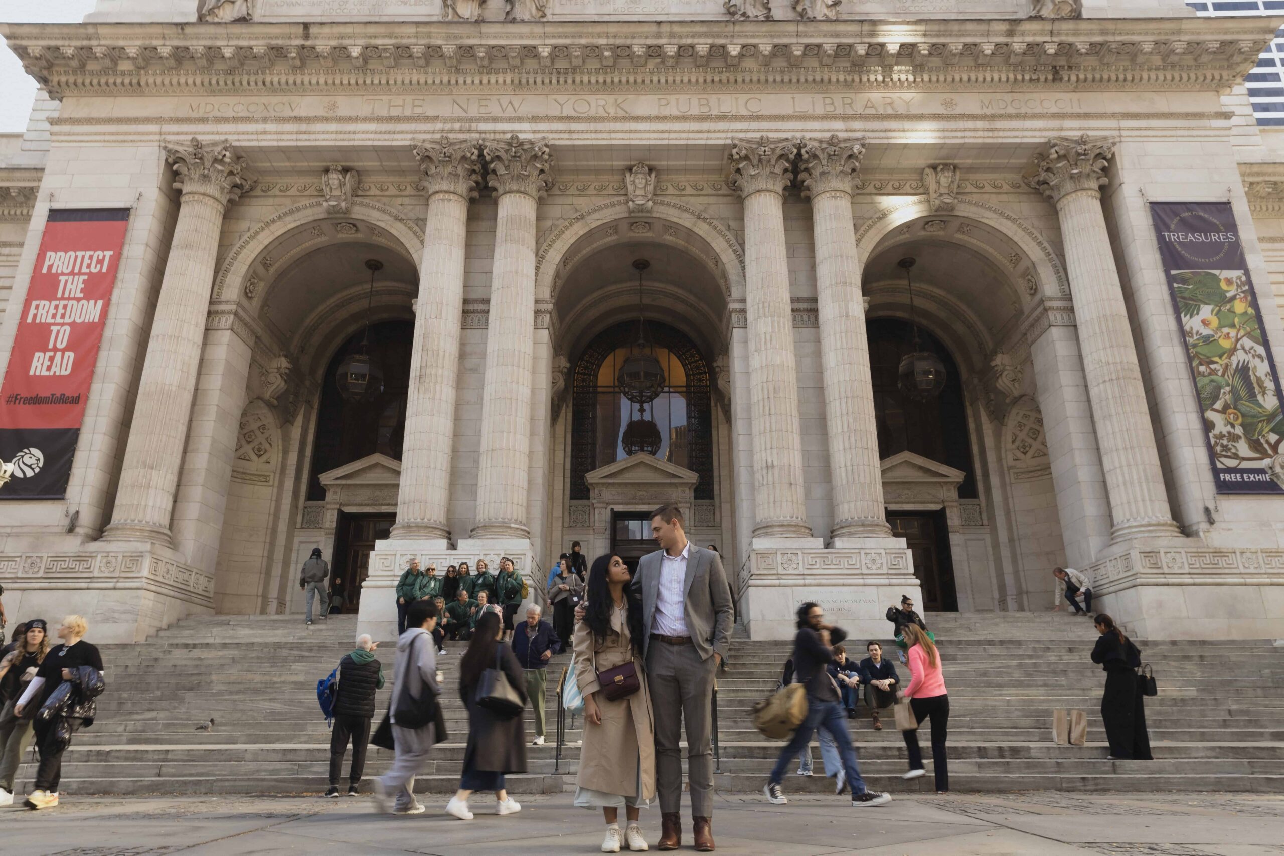 NYC Engagement Photos at the Brownstones - Sonia V Photography