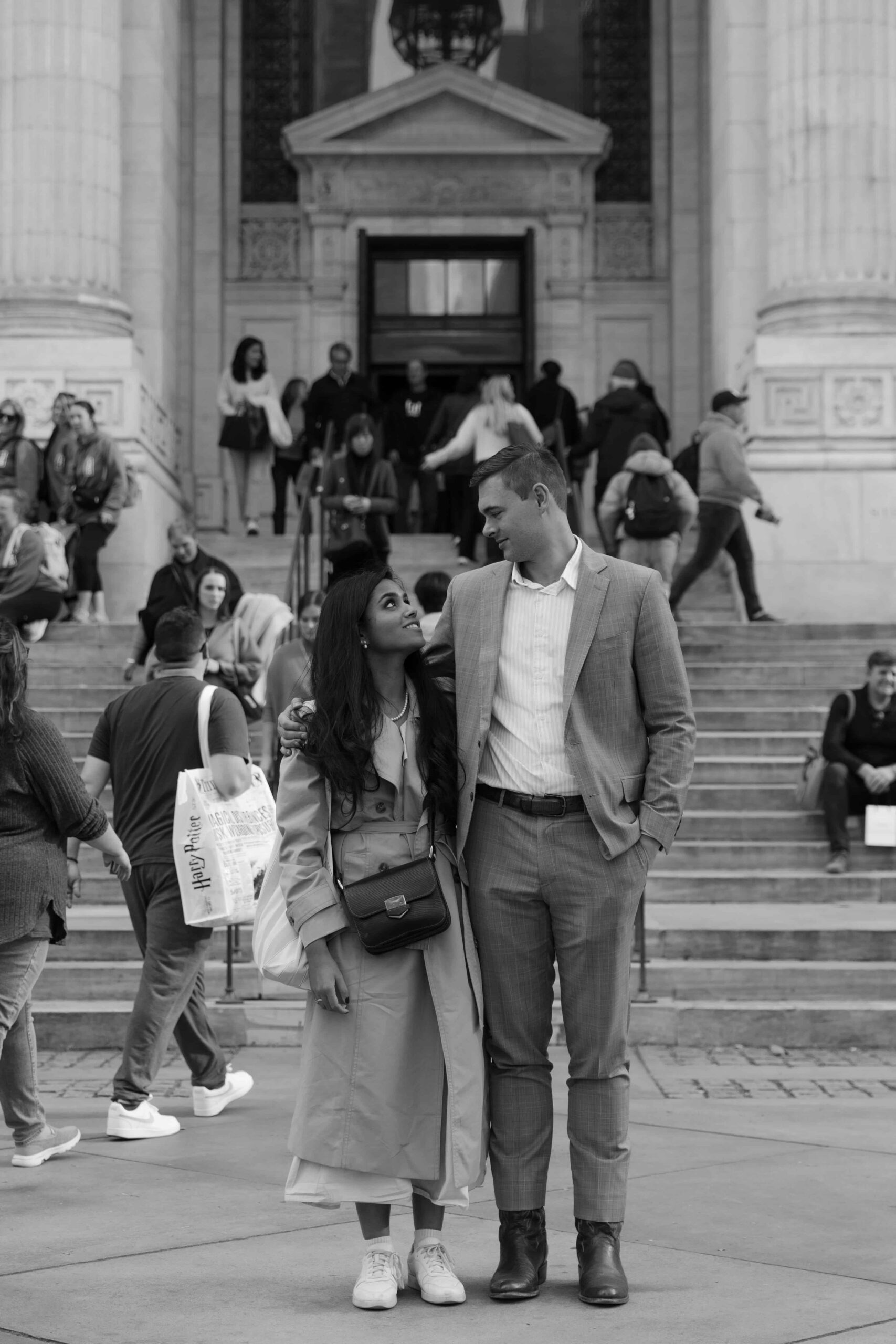 NYC Engagement Photos at the Brownstones - Sonia V Photography