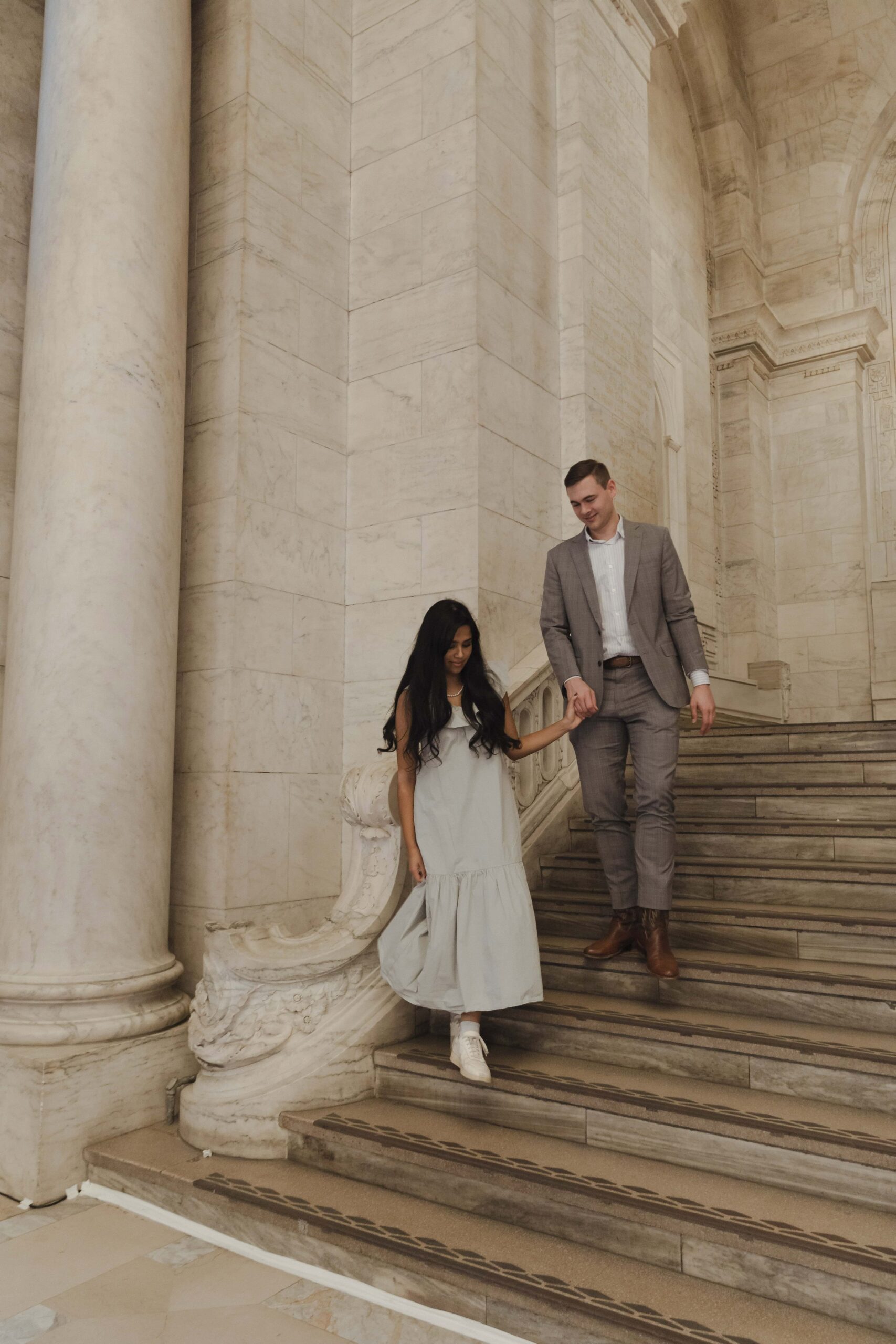 NYC Engagement Photos at the Brownstones - Sonia V Photography