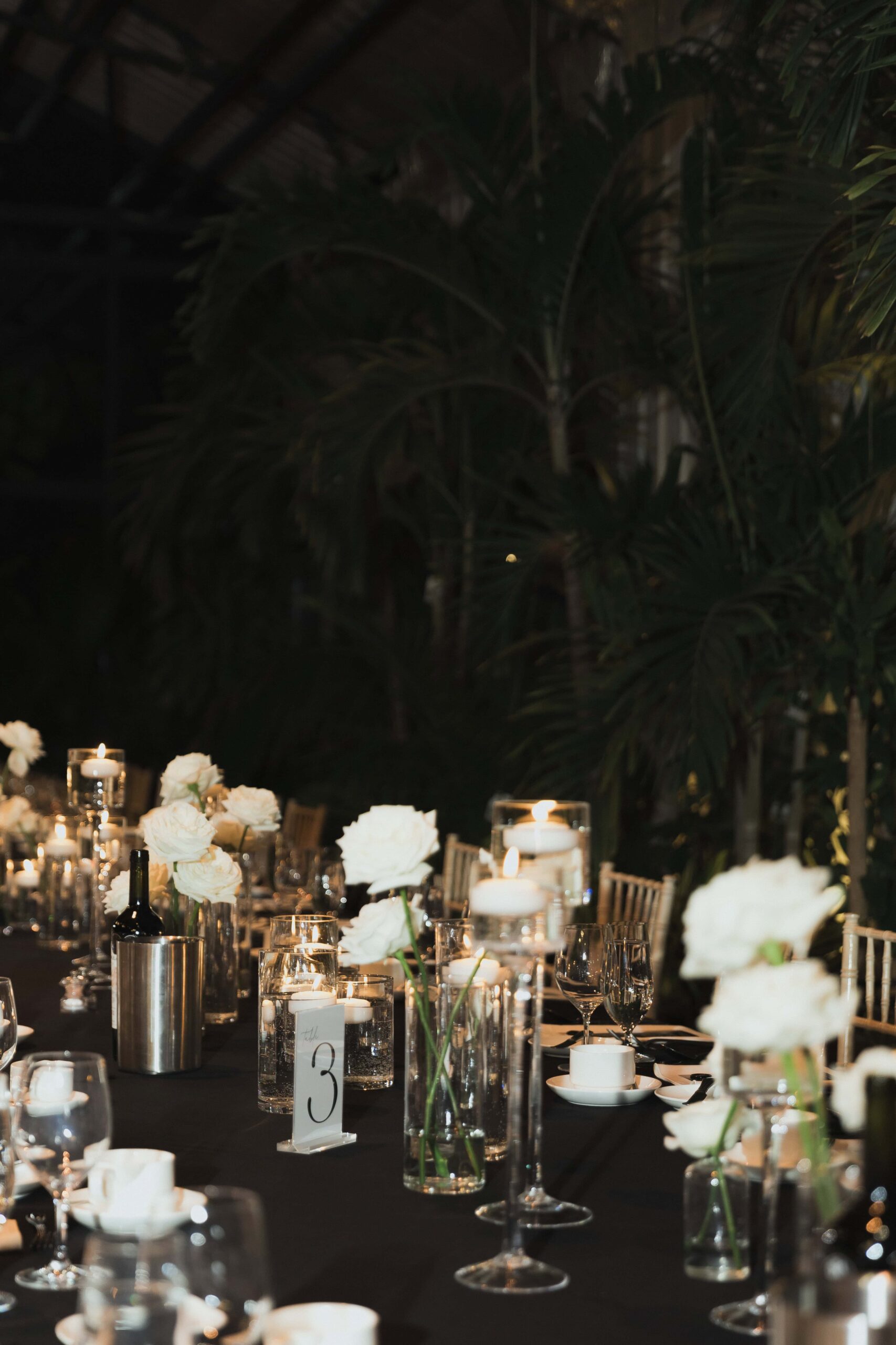 Snowy Winter Wedding With an All Black Dress Code at a Greenhouse - Sonia V Photography