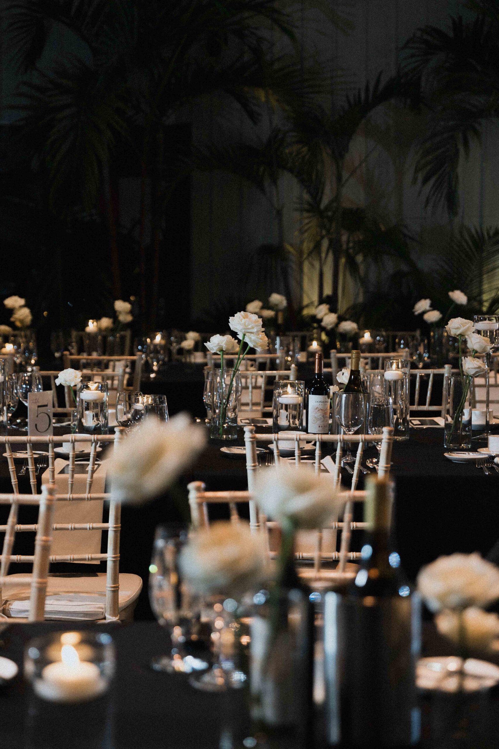 Snowy Winter Wedding With an All Black Dress Code at a Greenhouse - Sonia V Photography