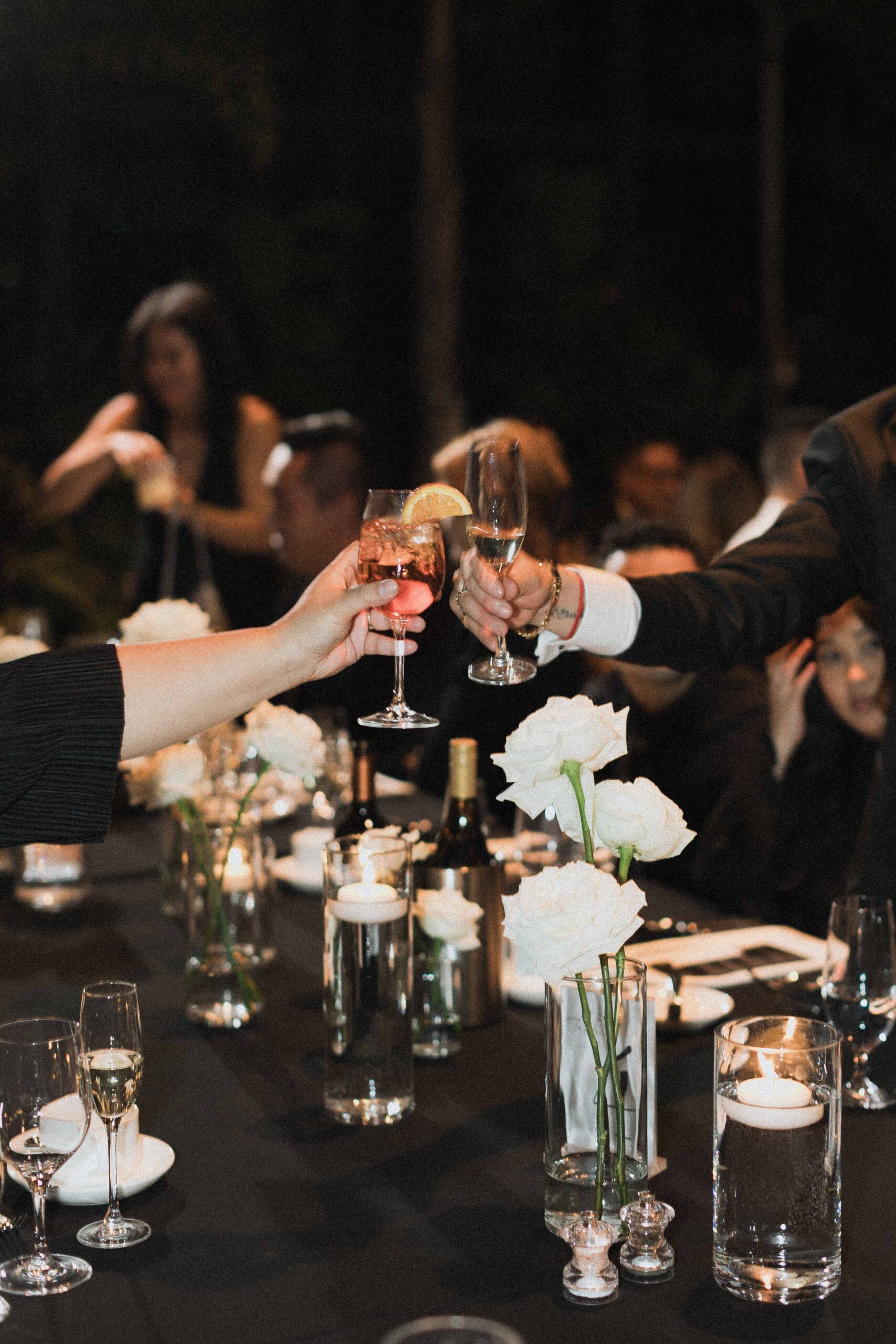 Snowy Winter Wedding With an All Black Dress Code at a Greenhouse - Sonia V Photography