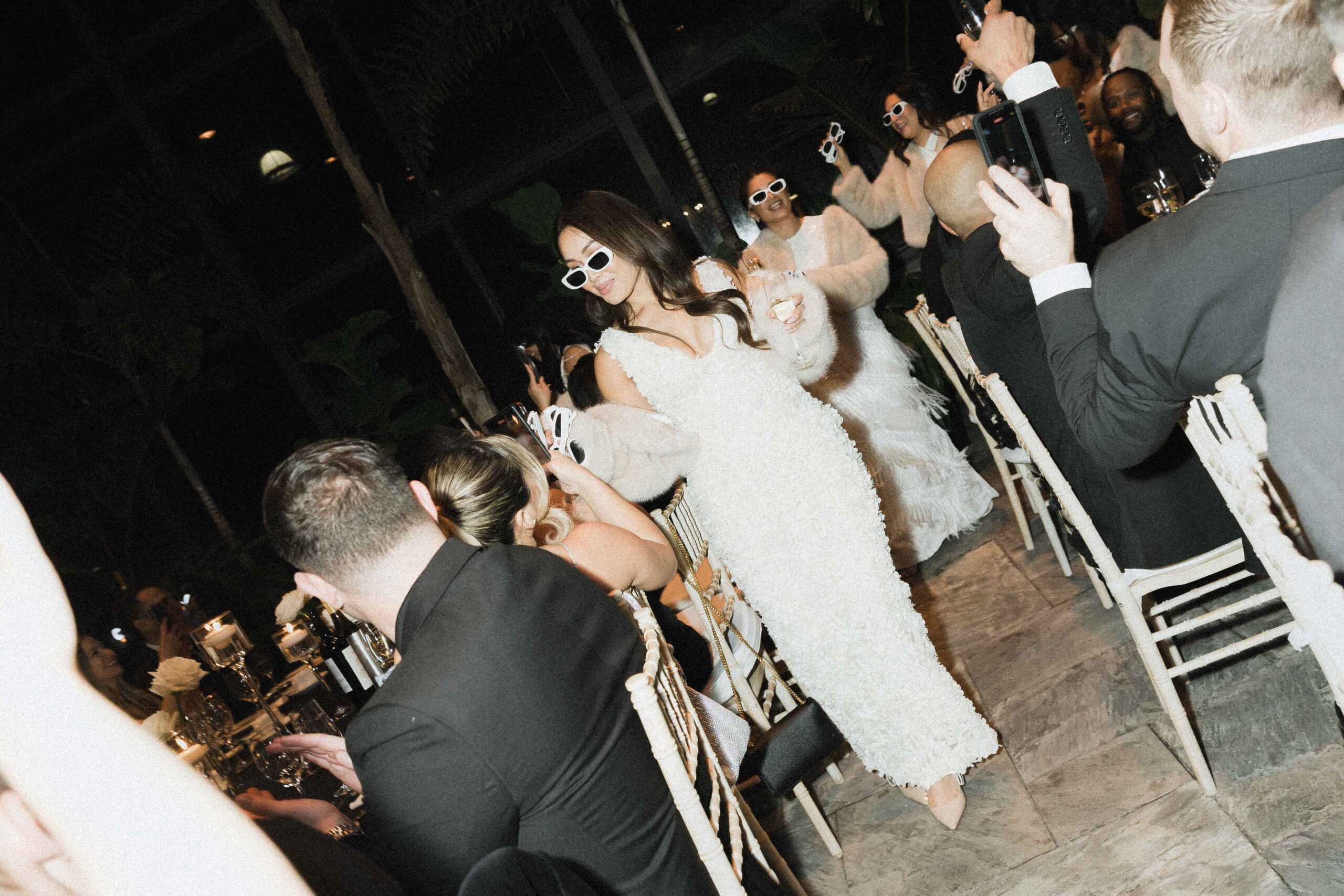 Snowy Winter Wedding With an All Black Dress Code at a Greenhouse - Sonia V Photography