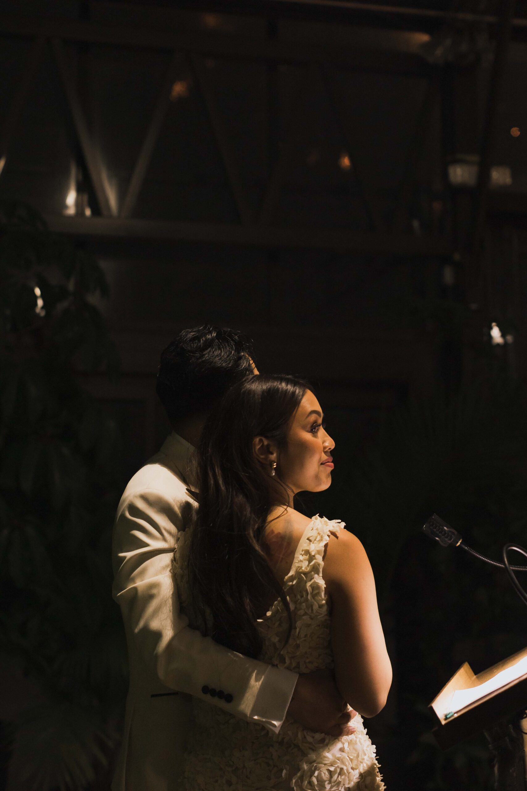 Snowy Winter Wedding With an All Black Dress Code at a Greenhouse - Sonia V Photography