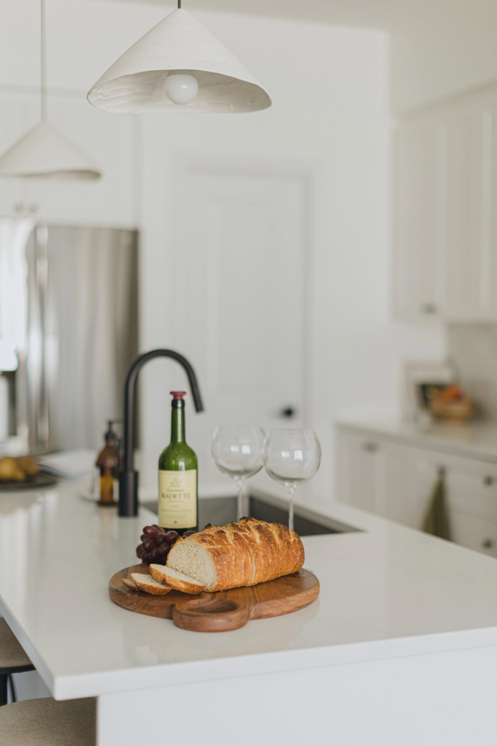 Modern Minimalist Kitchen & Living Room Interior Design - Sonia V Photography