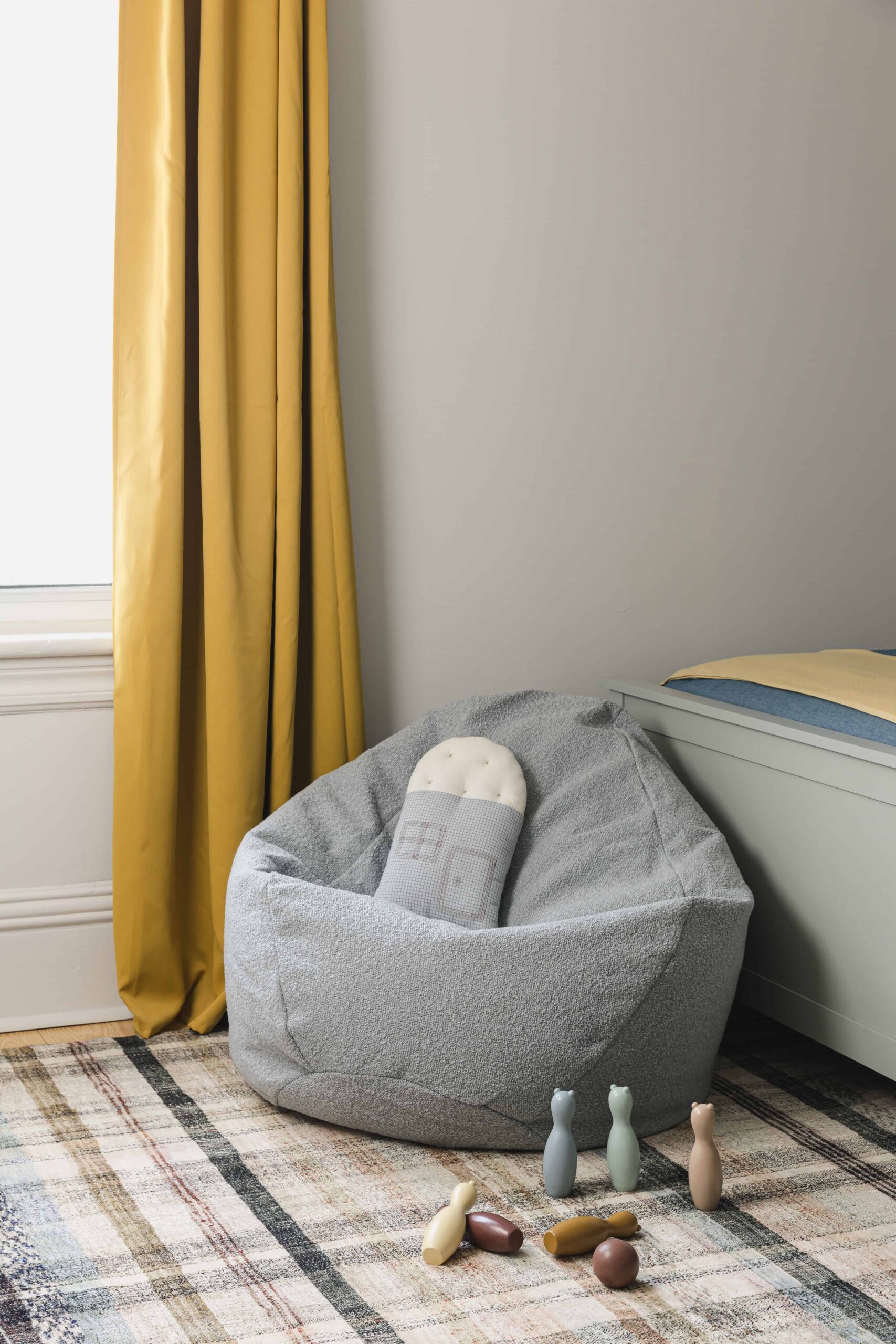 Yellow & Blue Boys Room Design - Sonia V Photography