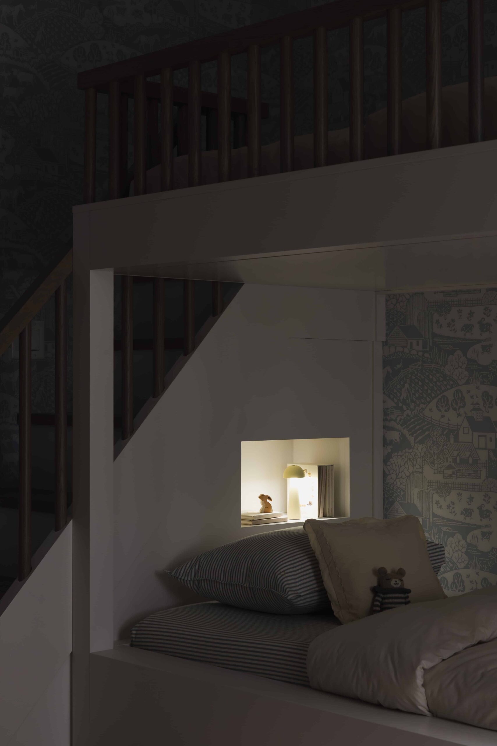 custom built-in bunk bed - Sonia V Photography