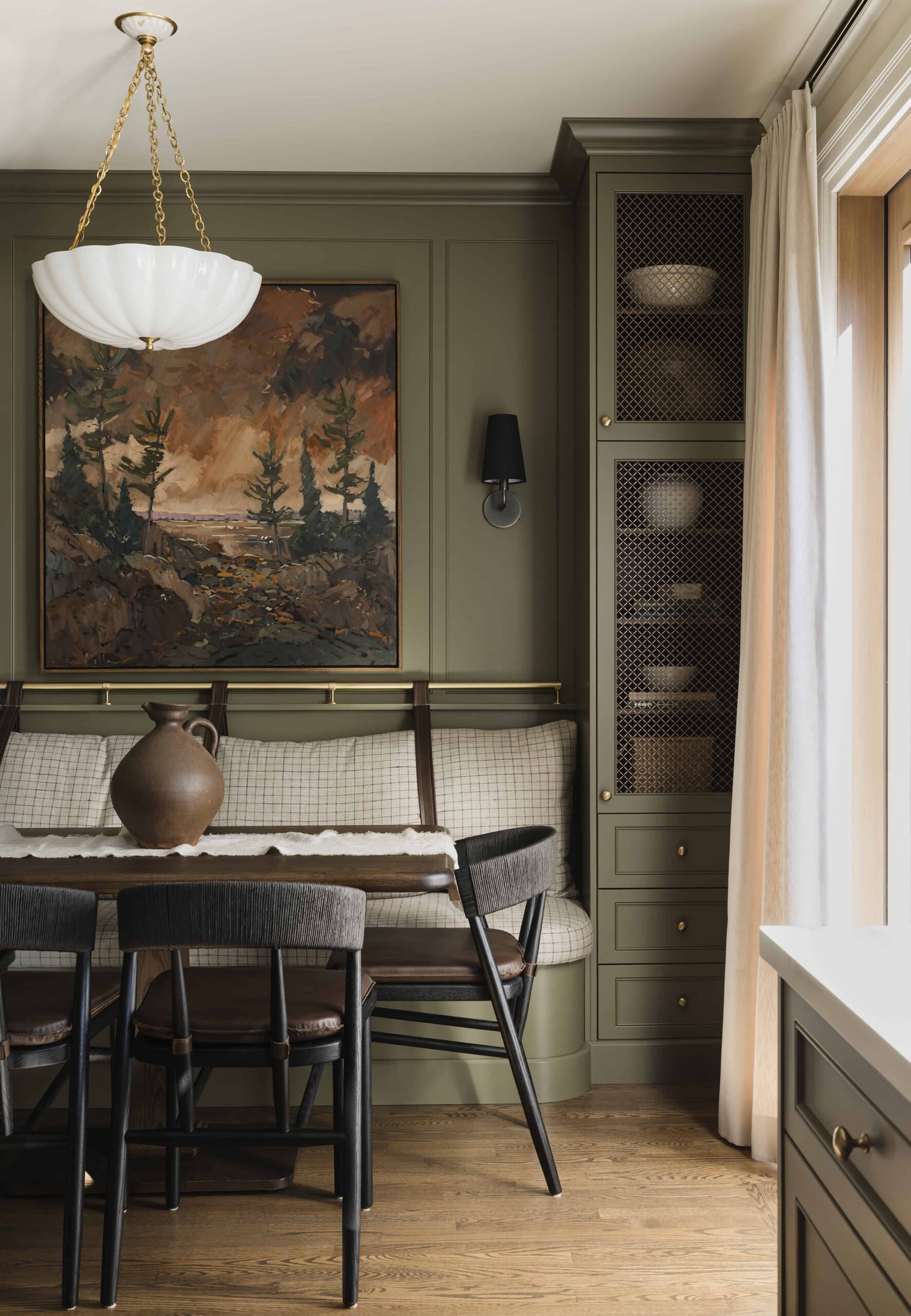 Moody Olive Kitchen and Marble Ensuite - Sonia V Photography