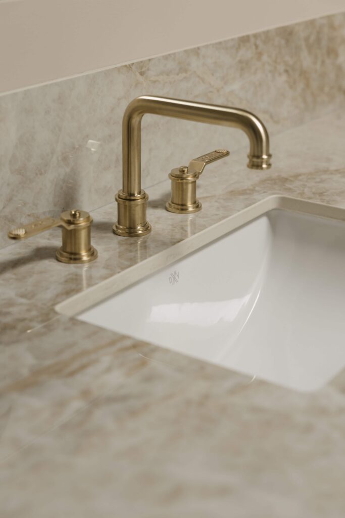 Moody Olive Kitchen and Marble Ensuite - Sonia V Photography