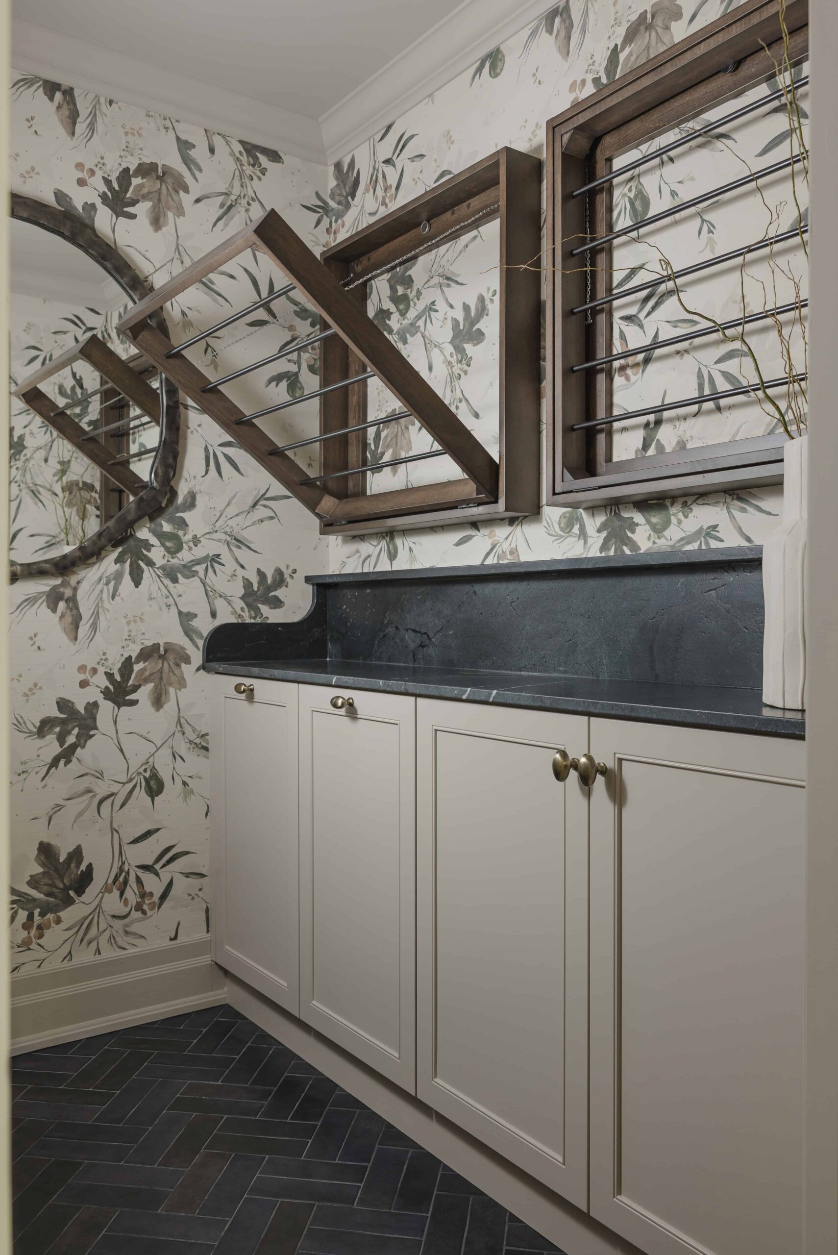 Moody Olive Kitchen and Marble Ensuite - Sonia V Photography