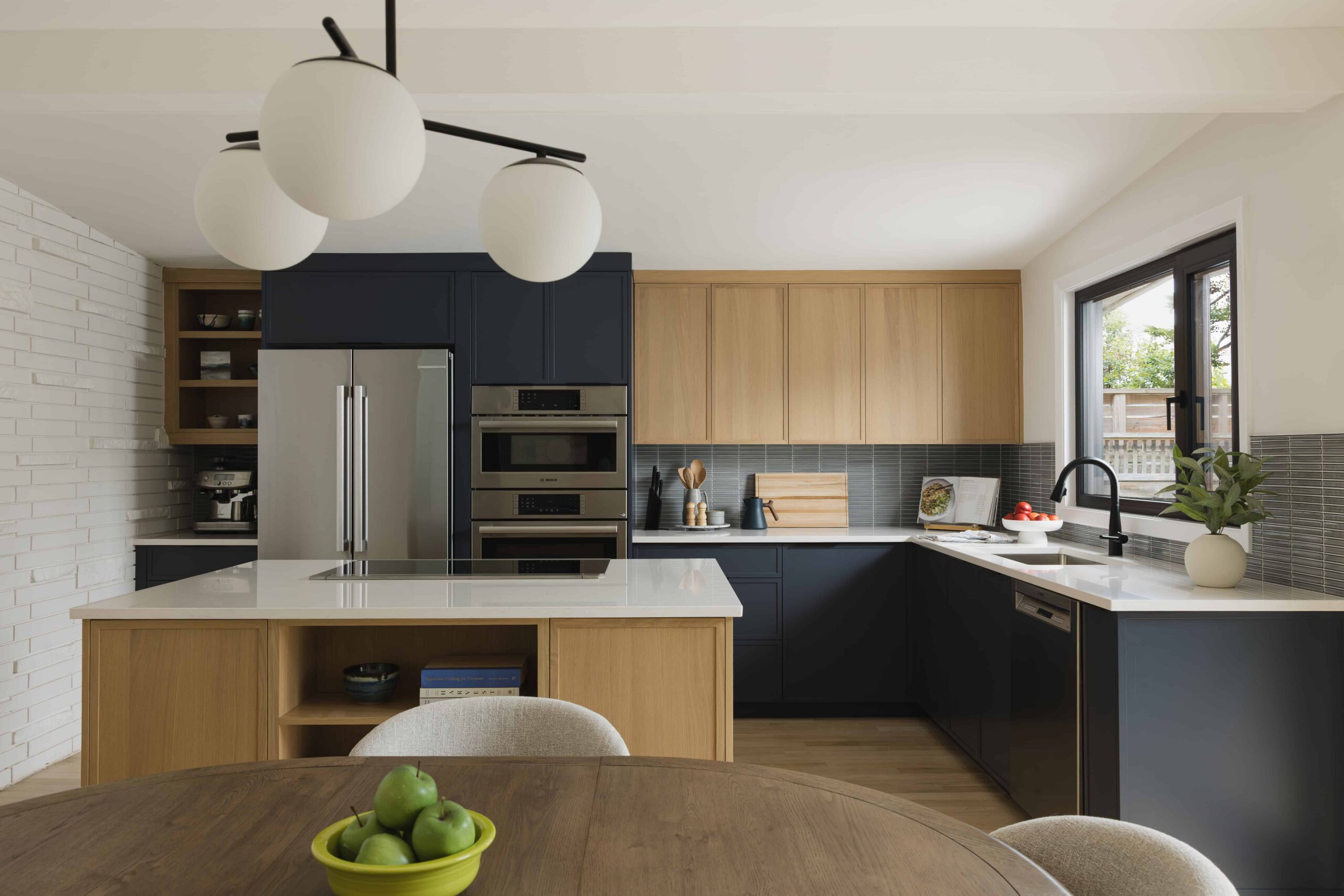 contemporary two-tone kitchen - Sonia V Photography